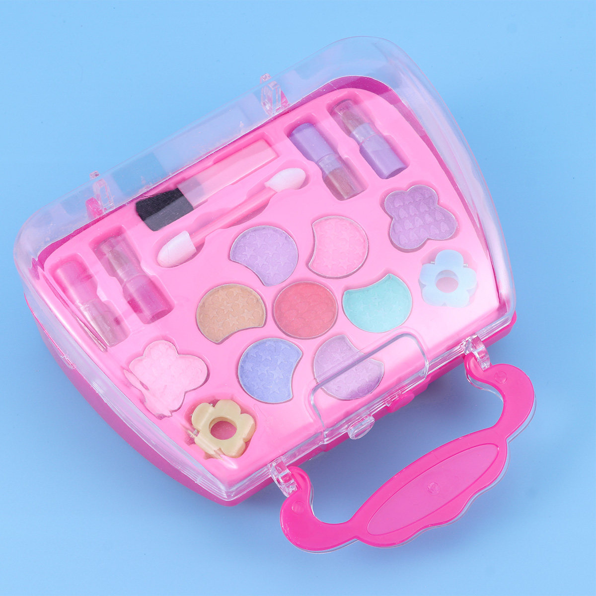 Beauty Makeup Vanity Set - حقيبة مكياج للأطفال على شكل فراولة،